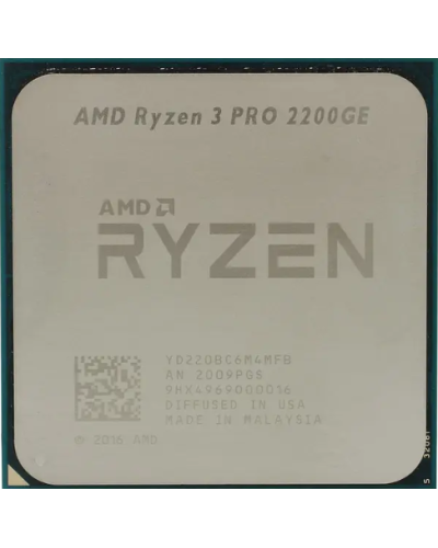 Процессор AMD Ryzen 3 PRO 2200GE YD220BC6M4MFB