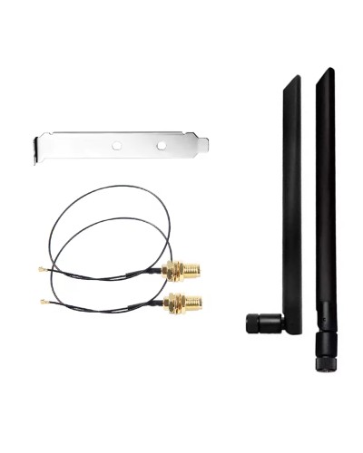 Комплект WiFi антени 6Dbi 20см + кабелі + PCIe заглушка 