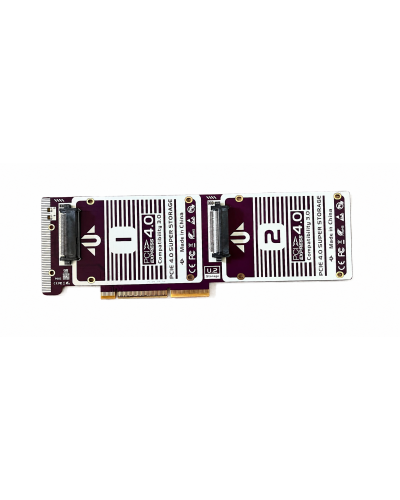 Адаптер JEYI P602 PCIe 4.0 to 2x U.2 NVMe Adapter Card x4/x8/x16
