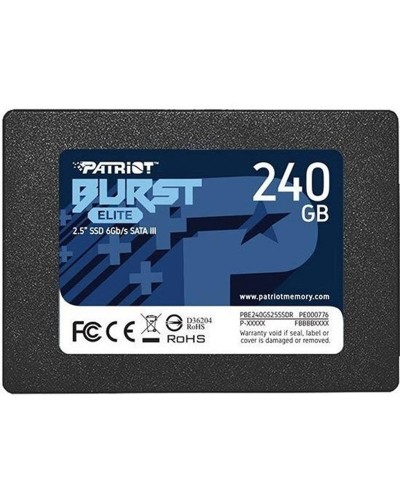 Накопичувач SSD Patriot Burst Elite 240Gb SATA 2.5 (PBE240GS25SSDR)