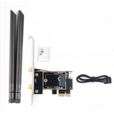 Комплект WiFi антенны 8Dbi 20cm Black + PCIe x1 Card new