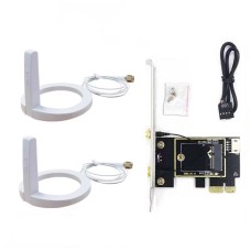 Комплект WiFi антенны ASUS 10Dbi White + PCIe x1 Card new