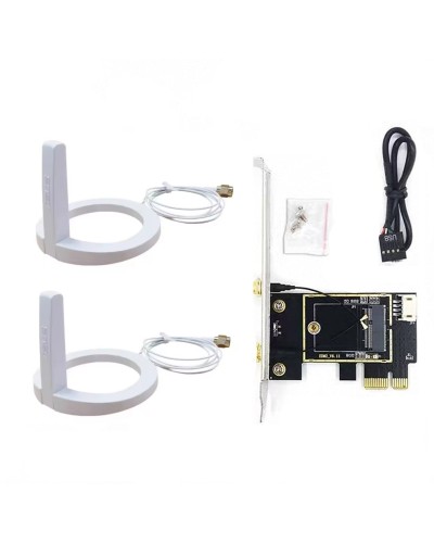 Комплект WiFi антенны ASUS 10Dbi White + PCIe x1 Card