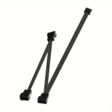 Кабель-удлинитель вентилятора материнской платы Zennova 4pin 1 до 3 Black