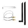 Комплект WiFi антенны 6Dbi 20см + кабели + PCIe заглушка new