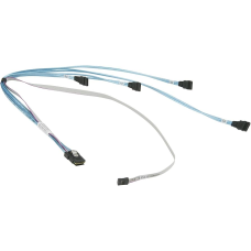Кабель Supermicro Mini-SAS To 4x SATA with Sideband 64cm/54cm/44cm/34cm Cable (CBL-0188L)