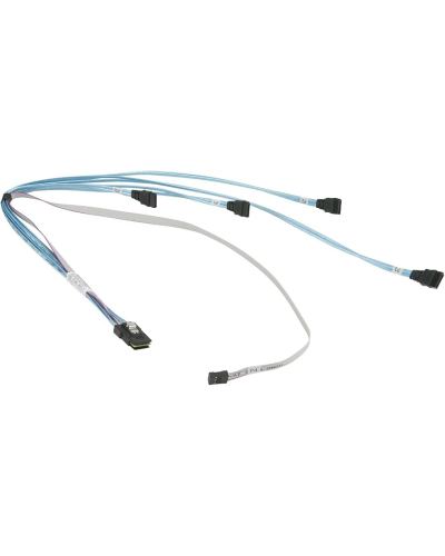 Кабель Supermicro Mini-SAS To 4x SATA with Sideband 64cm/54cm/44cm/34cm Cable (CBL-0188L)