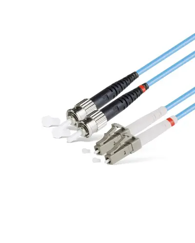 Патч-корд оптичний LC/UPC-ST/UPC-OM3-2.0-3m Duplex UPC-3FCLC(МM)D(ON)