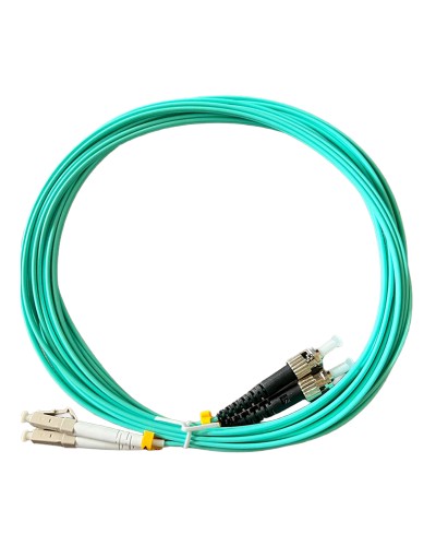 Патч-корд оптический LC/UPC-ST/UPC Duplex, Multi-mode OM3, 2.0мм, 5м