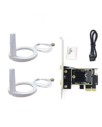 Комплект WiFi антенны ASUS 10Dbi White + PCIe x1 Card