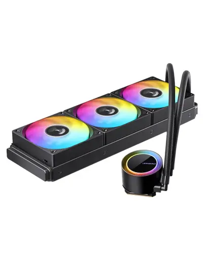 Система водяного охолодження процесору JONSBO TG-360 Black 300W TDP Система водяного охолодження процесору JONSBO TG-360 Black 300W TDP