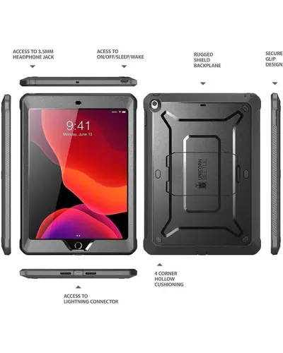 Чехол Supcase Unicorn Beetle PRO Rugged Case Black для iPad 10.2 2021 / 2020 / 2019 (843439127173)