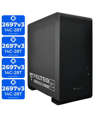 Робоча станція FELTEQ Titan G1 Plus Black (E5-2697v3 / 32Gb DDR4-2133 / QUADRO RTX4000 8Gb)