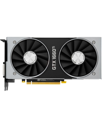 Видеокарта Nvidia GeForce GTX 1660 Ti (6Gb / GDDR6 / 192bit / 1536 CUDA) Founders Edition