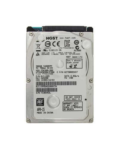 Жесткий диск HGST Travelstar Z5K500 500Gb 5400 об/мин 3 Gbit/s (HTS545050A7E380)