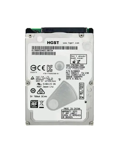 Жорсткий диск HSGT 500Gb 5400 об/хв 6 Gbit/s (HTS545050A7E680)