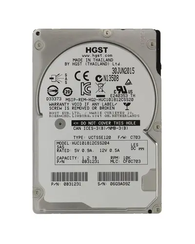 Жорсткий диск HGST Ultrastar C10K1800 1.2Tb 10K SAS 12G 2.5" (HUC101812CSS204)