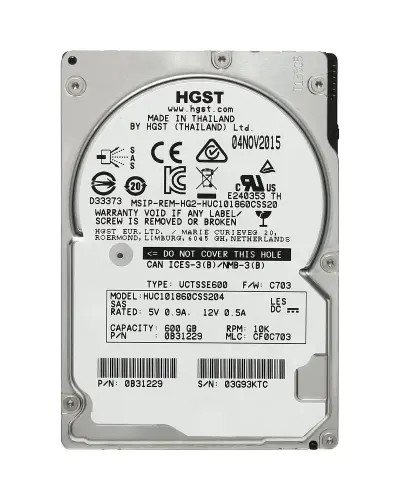 Жорсткий диск Hitachi HGST Ultrastar C10K1800 600 Gb 10K 12G SAS 2.5 (HUC101860CSS204)