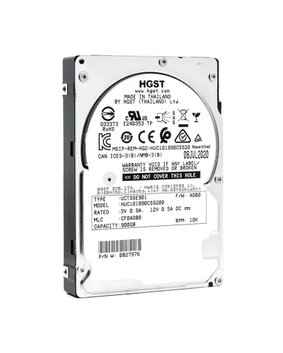 Сервенный диск HGST Ultrastar C10K1800 900Gb 10K 6G SAS 2.5 (HUC101890CSS200)