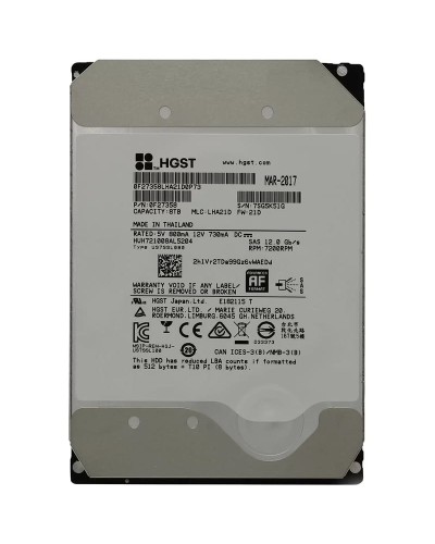 Жорсткий диск HGST Ultrastar He10 8Tb 7.2K 12G SAS 3.5 (HUH721008AL5204)