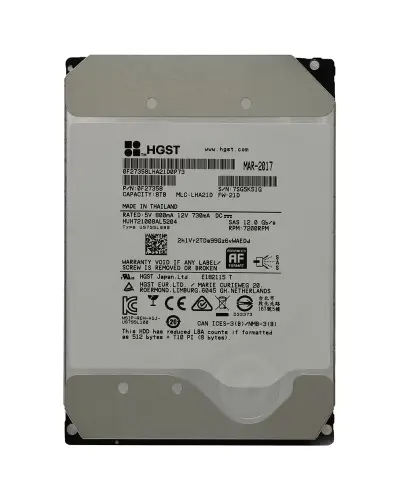 Жорсткий диск HGST Ultrastar He10 8Tb 7.2K 12G SAS 3.5 (HUH721008AL5204)