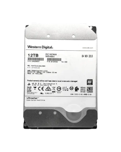 Жесткий диск Western Digital Ultrastar He12 12Tb 7200 об/хв SATA 6 Gbit/s (HUH721212ALE604 / 0F30146)