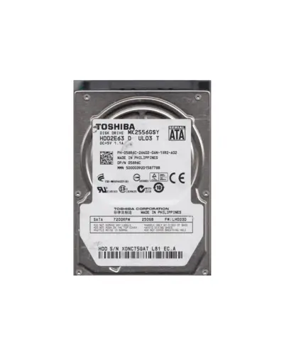 Жесткий диск Toshiba 250Gb 7200 об/хв 3 Gbit/s (MK2556GSY)