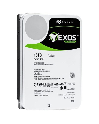 Жорсткий диск Seagate Exos X16 16Tb 7200 об/хв SAS 12 Gbit/s (ST16000NM002G) 