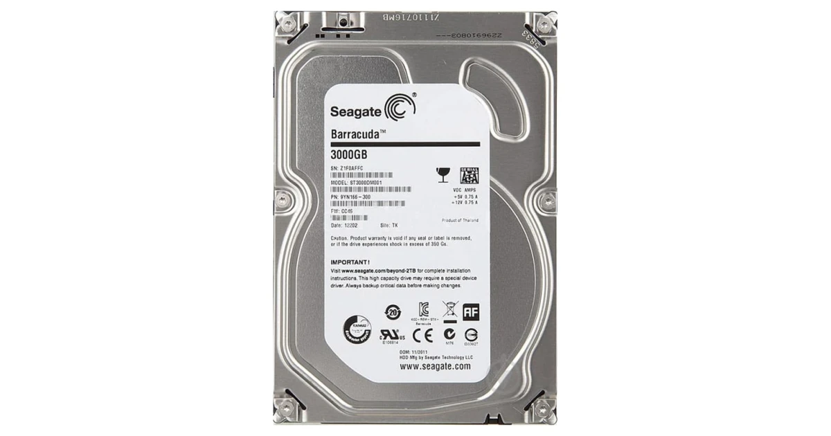 Жесткий диск Seagate BarraCuda 3Tb 7200об/мин SATA 3.5