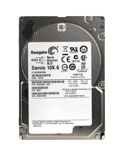 Жорсткий диск Seagate Savvio 10K.6 300Gb 15000 об/хв SAS 6 Gbit/s (ST300MM0006)
