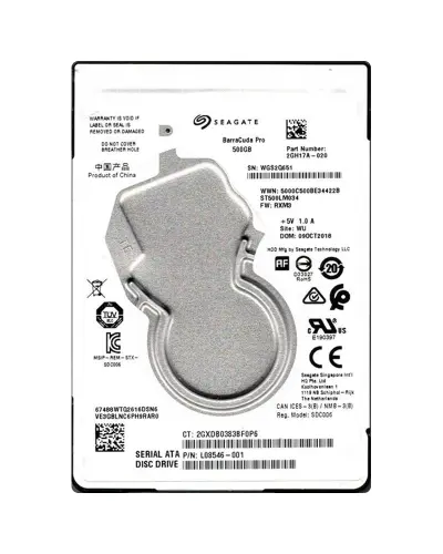 Жесткий диск Seagate BarraCuda 500Gb 7200 об/мин 6 Gbit/s (ST500LM034) Жесткий диск Seagate BarraCuda 500Gb 7200 об/мин 6 Gbit/s (ST500LM034)