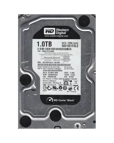 Жорсткий диск Western Digital Caviar Black 1Tb 7200об/хв SATA 3.5 (WD1001FALS)