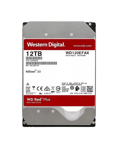 Жорсткий диск Western Digital NAS Red 12Tb 5400об/хв SATA 3 (WD120EFAX)