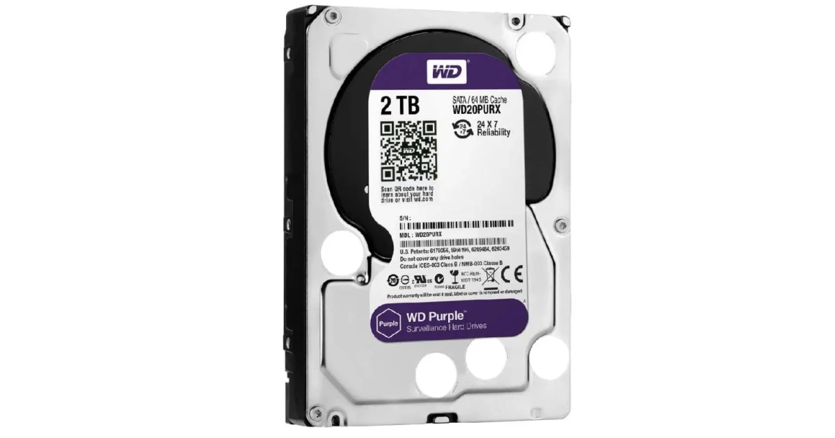Жорсткий диск Western Digital Purple 2Tb 5400 об/хв SATA 3