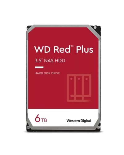 Жесткий диск Western Digital Red Plus 6Tb 5400об/хв SATA 3 (WD60EFPX)