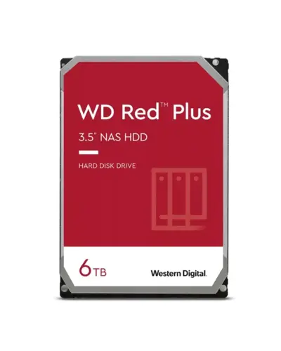 Жорсткий диск Western Digital Red Plus 6Tb 5400об/хв SATA 3 (WD60EFPX) new