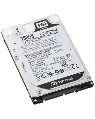 Жесткий диск Western Digital Black 750Gb 7200 об/мин 6 Gbit/s (WD7500BPKX)