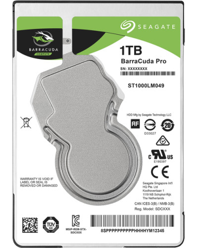 Жорсткий диск Seagate BarraCuda 1Tb 7200 об/хв 6 Gbit/s (ST1000LM049)