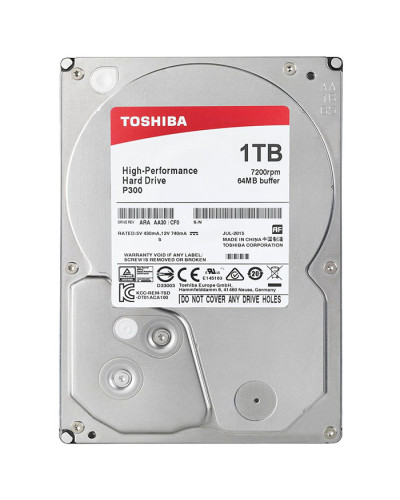 Жесткий диск Toshiba P300 1Tb 7200об/мин SATA 3 (HDWD110UZSVA)