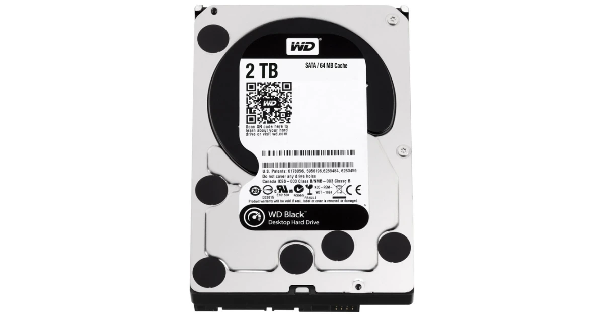 Жорсткий диск Western Digital Black 2TB Performance 7200об/хв SATA