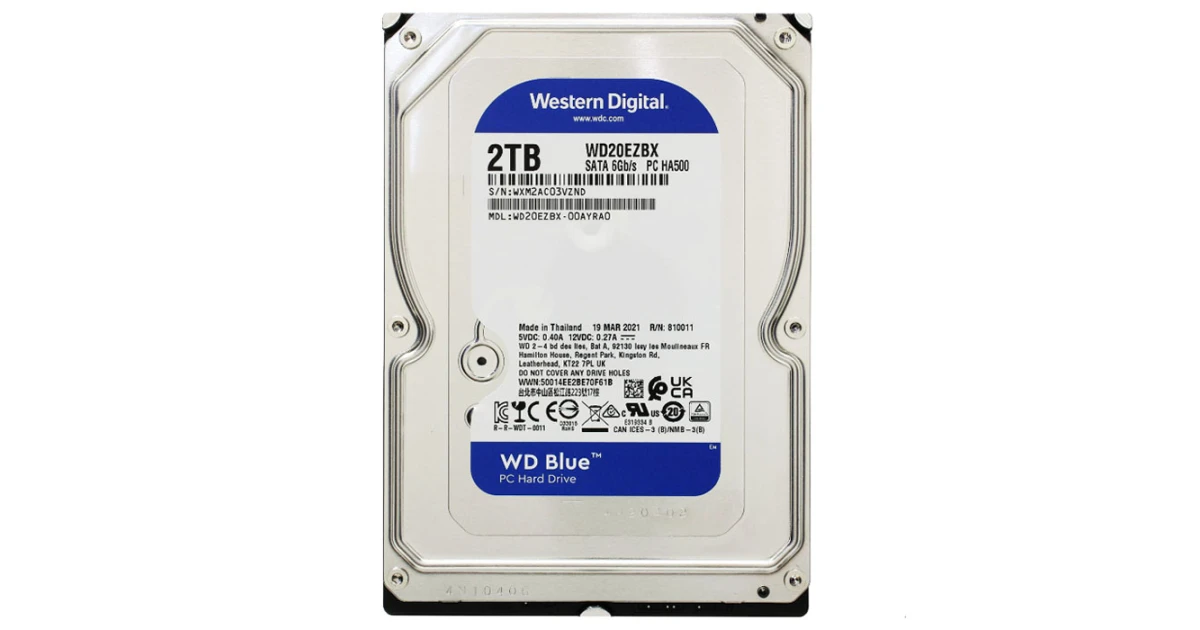 Жорсткий диск Western Digital Blue 2Tb 7200об/хв SATA 3 (WD20EZBX