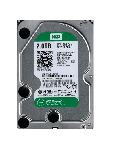 Жорсткий диск Western Digital Green 2Tb 5400об/хв SATA 3 (WD20EZRX)