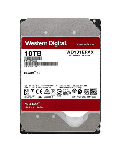 Жорсткий диск Western Digital NAS Red 10Tb 5400об/хв SATA 3 (WD100EFAX)