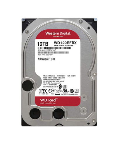 Жесткий диск Western Digital NAS Red 12Tb 7200об/мин SATA 3 (WD120EFAX)