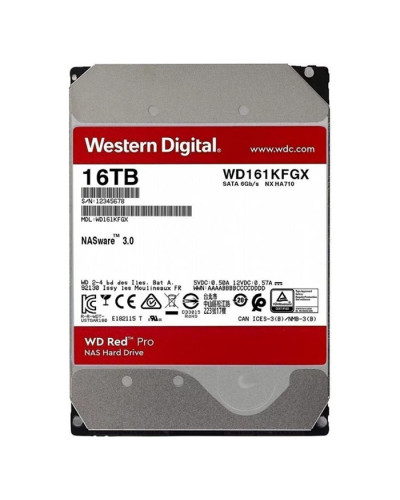 Жорсткий диск Western Digital NAS Red 16Tb 5400об/хв SATA 3 (WD160EFAX)