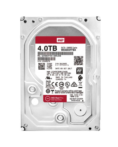 Жесткий диск Western Digital NAS Red 4Tb 5400об/мин SATA 3 (WD40EFAX)