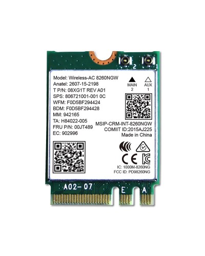Мережева карта Intel 8260NGW (Wi-Fi+Bluetooth адаптер)