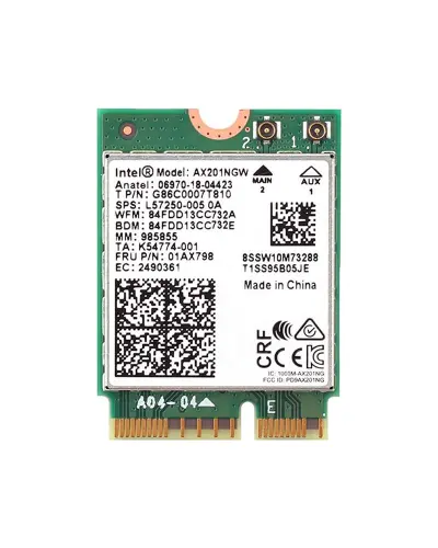 Мережева карта Intel AX201NGW (Wi-Fi+Bluetooth адаптер)