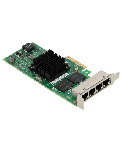 Сетевая карта Intel iЗ50-T4 Quad Port 1Gb RJ-45 PCIe Card (I350T4BLK)