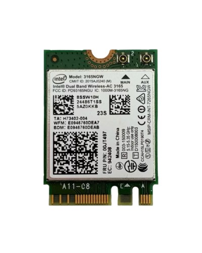 Мережева карта Intel 3165NGW (Wi-Fi+Bluetooth адаптер)